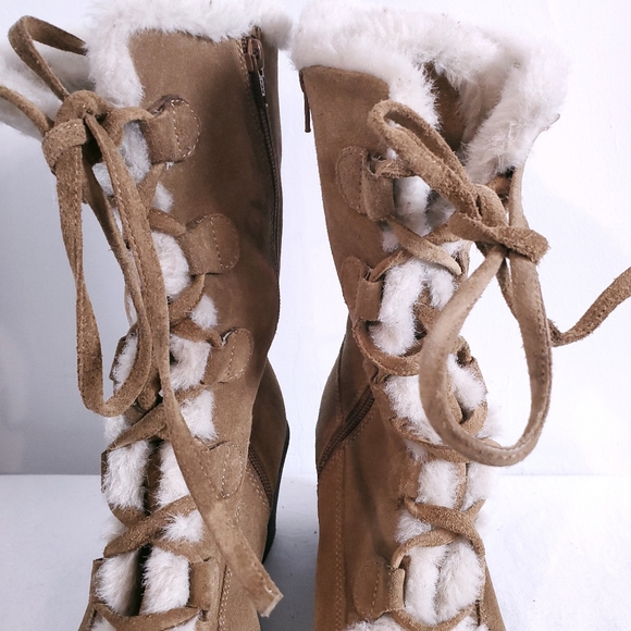 Aerosoles Leather Snow Fur Lined Boots - Picture 6 of 10